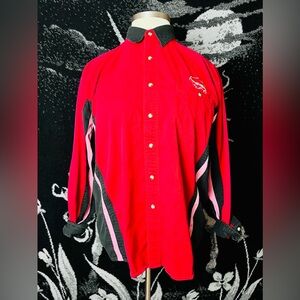 VTG 1990s Wrangler Red Pearl Snap Shirt